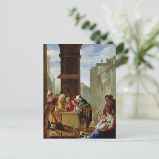 Die Parabel der Wertvollen Perle Postkarte (Stehend Vorderseite)