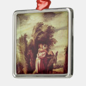 Die Parabel des barmherzigen Samariters Silbernes Ornament (Links)