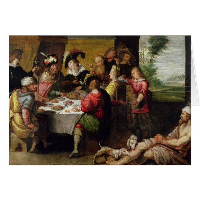 Die Parabel des reichen Mannes und des Lazarus (Vorderseite (Horizontal))