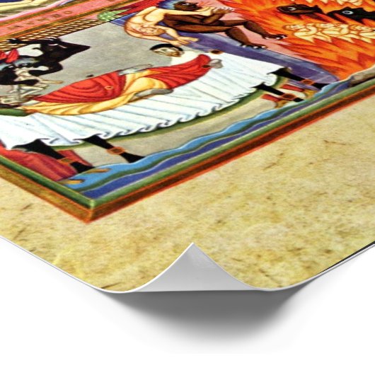 Die Parabel des reichen Mannes und des Lazarus Fol Poster (Ecke)