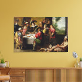 Die Parabel des reichen Mannes und des Lazarus Leinwanddruck (Insitu (Wohnzimmer))