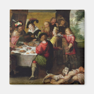 Die Parabel des reichen Mannes und des Lazarus Magnet