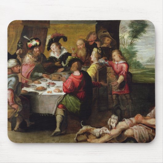 Die Parabel des reichen Mannes und des Lazarus Mousepad (Vorne)