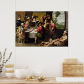 Die Parabel des reichen Mannes und des Lazarus Poster (Küche)