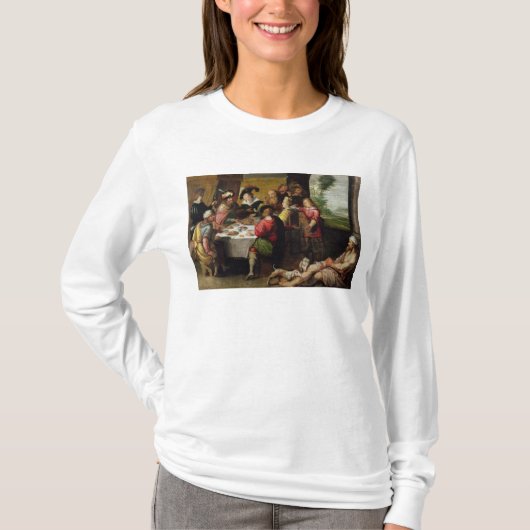 Die Parabel des reichen Mannes und des Lazarus T-Shirt (Vorderseite)