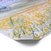 Die Parabel des Senfsaft-Aquarellposters Poster (Ecke)