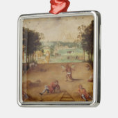 Die Parabel des Weizens und des Leergewichts, 1540 Silbernes Ornament (Links)