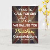 Die Parade Son Salute Sie Glückwunsch Karte (Gelbe Blume)