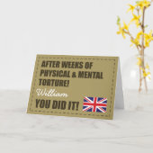 Die Parade übergeben, gratulieren der britischen A Karte (Gelbe Blume)