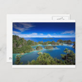 Die paradiesischen Inseln des Strands Postkarte (Vorne/Hinten)