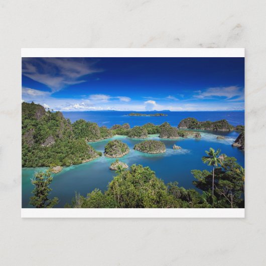 Die paradiesischen Inseln des Strands Postkarte (Vorderseite)