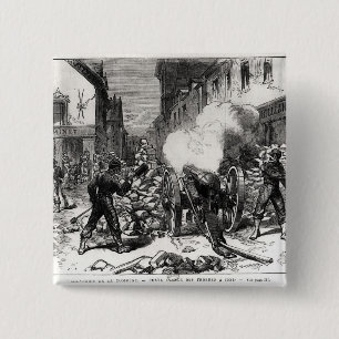 Die Paris-Kommune: Eine Barrikade bei Issy Button