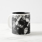 Die Paris-Menge, 1892 Zweifarbige Tasse (Vorderseite Links)