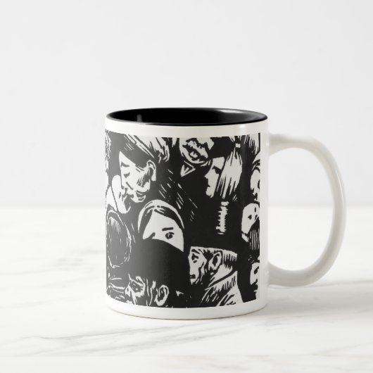 Die Paris-Menge, 1892 Zweifarbige Tasse (Rechts)