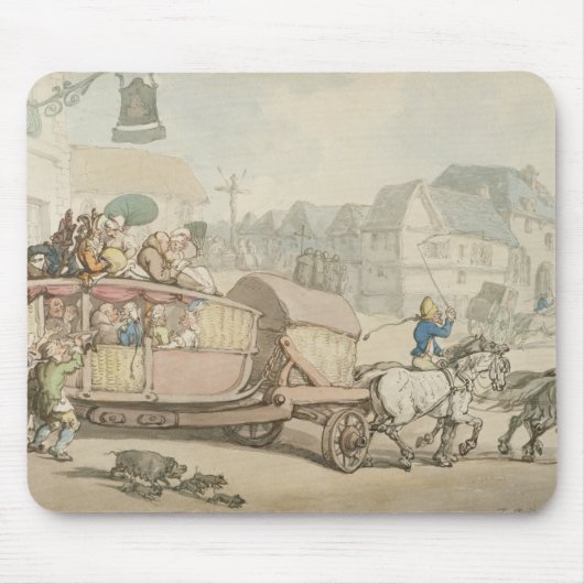 Die Paris-Sorgfalt (Stift u. Tinte und w/c auf Mousepad (Vorne)