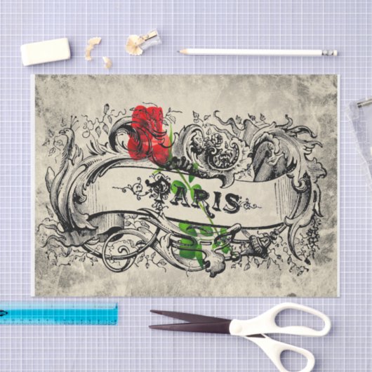 Die Pariser Rose Seidenpapier (Handwerk)