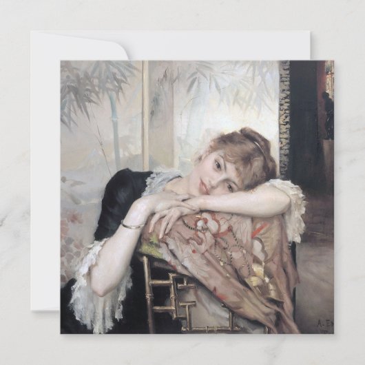 Die Pariserin von Albert Edelfelt 1883 (Vorderseite)