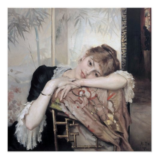 Die Pariserin von Albert Edelfelt 1883 Poster (Vorderseite)