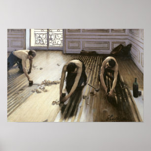 Die Parkett-Hobel, 1875 Poster