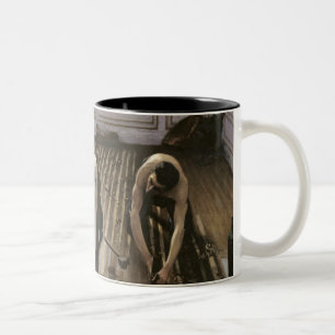 Die Parkett-Hobel, 1875 Zweifarbige Tasse