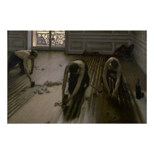 Die Parkettabschleifer von Gustave Caillebotte Poster