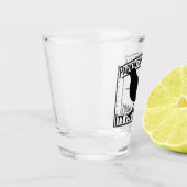 Die Parkinsons für Vögel Schnapsglas (Links)