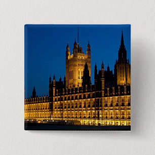 Die Parlamentshäuser in der Stadt Button