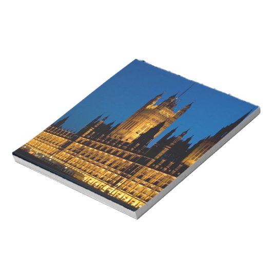 Die Parlamentshäuser in der Stadt Notizblock (Rotiert)