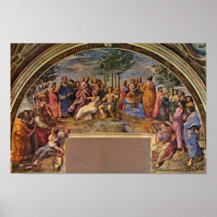 Die Parnassus von Raffael (beste Qualität) Poster
