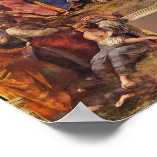 Die Parnassus von Raffael (beste Qualität) Poster (Ecke)