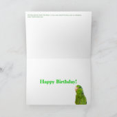 Die Parrotlets alles- Gute zum Karte (Innenseite)