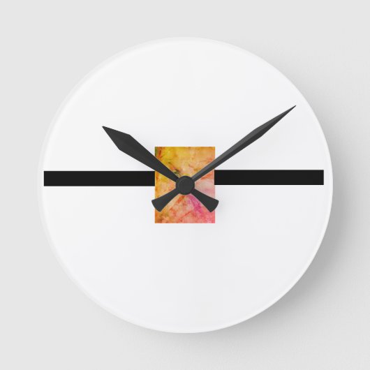 Die Partnerschafts-Wanduhr aus Acryl Runde Wanduhr (Vorderseite)