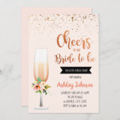 Die Party Einladung der Braut (Vorne/Hinten)