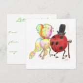 die Party Einladung der Frau (Vorne/Hinten)