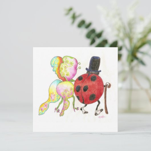 die Party Einladung der Frau (Stehend Vorderseite)