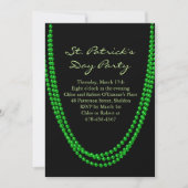 Die Party Einladung des Grüns Bead St. Patrick's D (Vorderseite)
