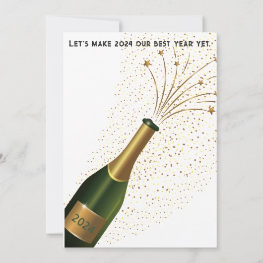 Die Party Einladung des Neujahrs (Rückseite)