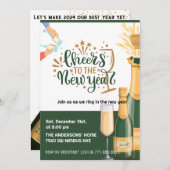 Die Party Einladung des Neujahrs (Vorne/Hinten)