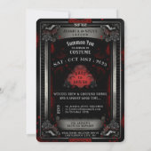 Die Party Einladung des Schädels (Rückseite)