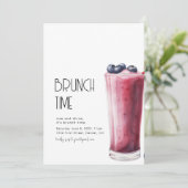 Die Party Einladung für Brunch Time Brunch (Stehend Vorderseite)