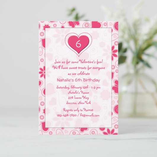 Die Party Einladung jungen (Stehend Vorderseite)