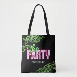 Die Party Green & Pink Tropical Bach-Tasche Tasche