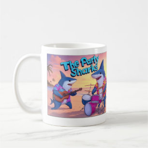 Die Party Sharks Band Kaffeetasse