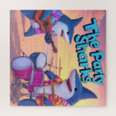 Die Party Sharks Band Puzzle (Horizontal)