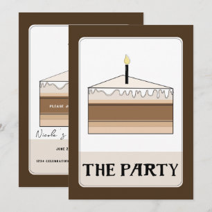 DIE PARTY Tarot Stil Geburtstagstorte Scheibe Part Einladung