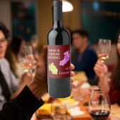 Die Party- und Weingetränke sind sehr schön. Weinetikett