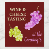 Die Party- und Weingetränke sind sehr schön. Weinetikett (Einzelnes Label)