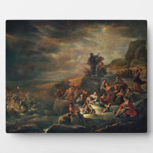 Die Passage des Roten Meeres (Öl auf Leinwand) Fotoplatte