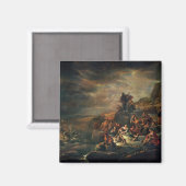 Die Passage des Roten Meeres (Öl auf Leinwand) Magnet (Vorderseite/Rückseite)