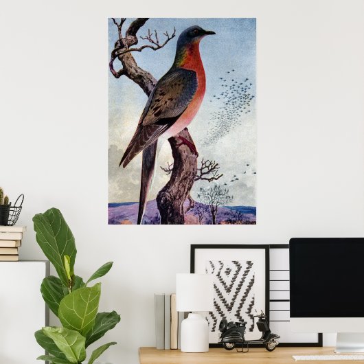 Die Passagiertaube Poster (Heimbüro)